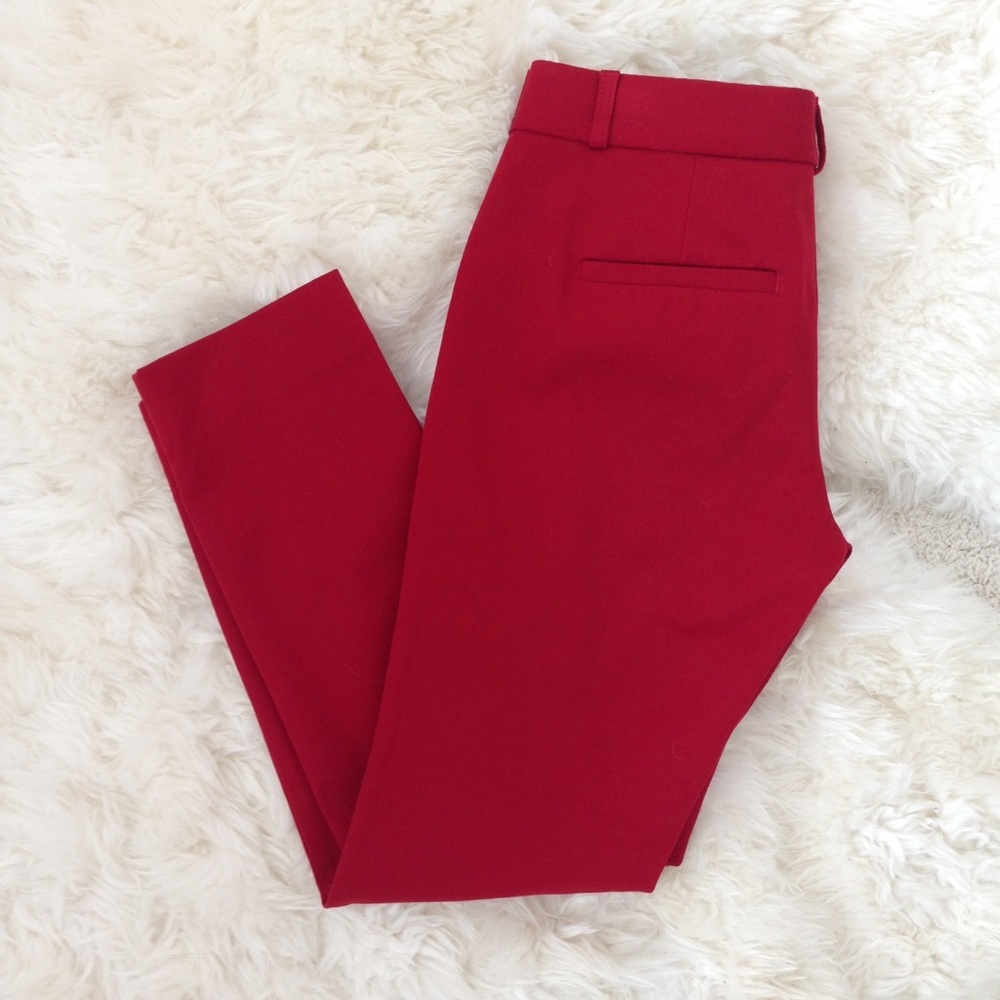 nwot br red sloan pants